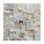 Mosaico Travertino Variadinho Pedra Natural Telado 30x30 - 1 m² - Imagem 1