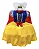 Vestido Fantasia Maça Neve Infantil Luxo Disney - Imagem 2
