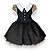 Vestido Vandinha Fantasia Festa Infantil Temático - Imagem 1