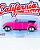 California Minis - Volkswagen Beetle (Fusca) Convertible - Rosa 1:64 - Imagem 2