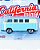 California Minis - Volkswagen Kombi T1 - Azul 1:64 - Imagem 2