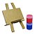AL019 - Brinde Infantil Para Pintar com Cavalete MDF, Tela, Tintas e Pincel - Imagem 6