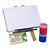 AL019 - Brinde Infantil Para Pintar com Cavalete MDF, Tela, Tintas e Pincel - Imagem 1