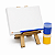 AL019 - Brinde Infantil Para Pintar com Cavalete MDF, Tela, Tintas e Pincel - Imagem 14