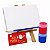 AL019 - Brinde Infantil Para Pintar com Cavalete MDF, Tela, Tintas e Pincel - Imagem 10