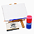 AL019 - Brinde Infantil Para Pintar com Cavalete MDF, Tela, Tintas e Pincel - Imagem 9