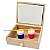 AL024 - Kit Caixinha Mdf com Tela, Tintas e Pincel - Imagem 2