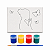 AL215 - Kit Pintura com 4 Tintas e Tela Gravada - Imagem 2