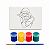 AL215 - Kit Pintura com 4 Tintas e Tela Gravada - Imagem 4