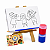 AL103 - Kit Pintura Cavalete com Tela Gravada - Imagem 1