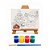 AL134 - Kit Pintura com Tela 20 x 15 com Gravação, Cavalete MDF, 4 Tintas e Pincel - Imagem 8