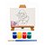 AL134 - Kit Pintura com Tela 20 x 15 com Gravação, Cavalete MDF, 4 Tintas e Pincel - Imagem 5