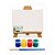 AL135 - Kit Pintura com Tela 20 x 15, Cavalete MDF, 4 Tintas e Pincel - Imagem 7