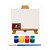 AL135 - Kit Pintura com Tela 20 x 15, Cavalete MDF, 4 Tintas e Pincel - Imagem 8