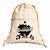 AL192 - Mochila Saco Ecológica Algodão Com Bolso - Imagem 3