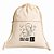 AL192 - Mochila Saco Ecológica Algodão Com Bolso - Imagem 4