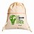 AL192 - Mochila Saco Ecológica Algodão Com Bolso - Imagem 1
