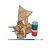 AL113 - Kit para Pintar Barco Moana mdf com 2 Tintas e Pincel - Imagem 1