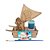 AL113 - Kit para Pintar Barco Moana mdf com 2 Tintas e Pincel - Imagem 5