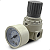 Regulador de Pressão Rosca 1/4" BSP 550l p/ minuto - AR2000 - Imagem 1