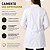 Jaleco Feminino Oxford Branco Sênior Uniformes - Imagem 7