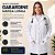 Jaleco Feminino Gabardine Branco Sênior Uniformes - Imagem 2