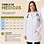 Jaleco Feminino Gabardine Branco Sênior Uniformes - Imagem 3