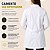 Jaleco Feminino Gabardine Branco Sênior Uniformes - Imagem 7