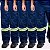 Kit 5 Calças Para Trabalhar Brim Pesado Com Reforço Entre Pernas Com Faixa Sênior Uniformes - Imagem 1