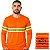 Kit 5 Camisetas Manga Longa Com Faixa Refletiva - Imagem 1