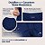 Kit 5 Calças De Brim Pesado Masculina Azul Marinho - Imagem 3