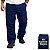 Kit 5 Calças De Brim Pesado Masculina Azul Marinho - Imagem 1