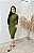 Vestido Modal Verde Oliva - Imagem 1