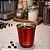 Jogo 2 Copos Térmicos Inox Parede Dupla 90ml Vermelho para Café Expresso - Imagem 3