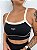 Top Fitness Byo Feminino com Alças Largas e Detalhes em Branco - Imagem 5