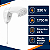 Ducha Eletrônica Zagonel ND Branca 7.700W 220V com Controle de Temperatura - Imagem 5