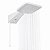 Ducha Eletrônica Zagonel Quadratta Branca 7.700W 220V com Controle de Temperatura - Imagem 1