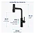 Misturador Monocomando Cozinha Cascata Gmc 1214 Black - Imagem 3