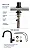 Misturador Monocomando Cozinha Pull Out Gmc Graphite Preto - Imagem 5