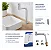Misturador Monocomando Cozinha Gmc Metais Link 90 1230 Cr - Imagem 4
