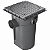Caixa de Gordura Krona DN300 18 Litros com Tampa e Cesto Cinza - Imagem 1