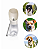 Garrafa Bebedouro Pet 350ml Com Alça Cães Gatos - Bege - Imagem 3