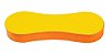 SANTA CLARA Lixa para Pés 15mm Anatômica lixa Preta/Amarela E.V.A. (2348) - Imagem 1