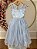 Vestido Infantil Azul C/ Renda e Tule De Brilho - Imagem 2