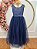 Vestido Infantil Damas de Honra Longo Azul Marinho C/ Pérolas - Imagem 9