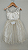 Vestido Infantil Festa Luxo, em Cetim, Off White com Tule Brilhante e Renda - Imagem 9