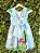 Vestido Infantil Azul Claro Turma da Mônica Festas Mangas Verdes - Imagem 9