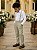 Conjunto Social Pajem Camisa Branca com Calça e Susp.Bege - Imagem 4