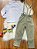Conjunto Social Pajem Camisa Branca com Calça e Susp.Bege - Imagem 5