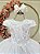 Vestido Infantil Jardim Encantado Branco Festa C/ Renda Luxo - Imagem 4